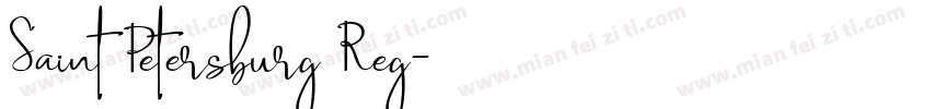 Saint Petersburg Reg字体转换